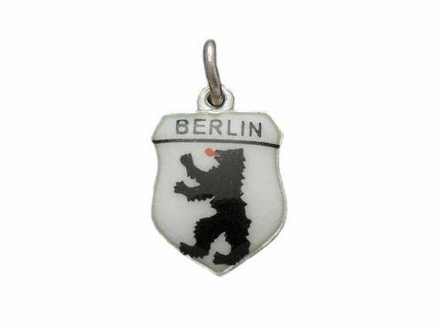Berlin Wappen - Lnderwappen - Deutschland - silber Anhnger