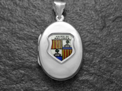 Palma de Mallorca Stadtwappen - Spanien Wappen - Silber Medaillon