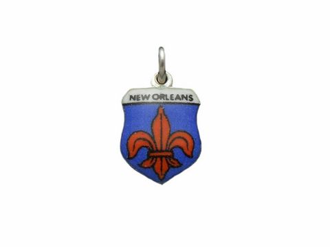 New Orleans Stadtwappen - USA Wappen - Silber Anhnger