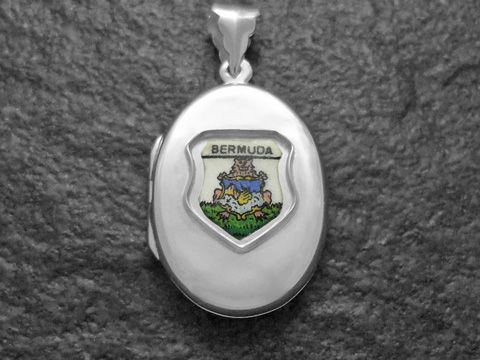 Bermuda Inseln - Inselwappen - Wappen - Silber Medaillon