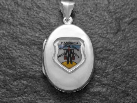 Hummel Hummel Hamburg - Deutschland Wappen - Silber Medaillon