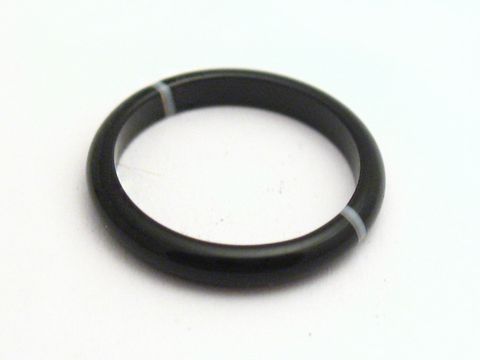 Onyx Ring - schwarz - Gre 48