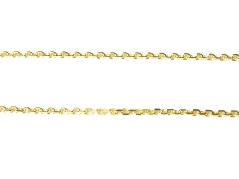 Doubl Kette - Anker - hochwertig vergoldet - ca 43cm