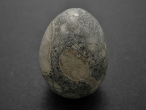 Steinei - Ei - Achat grau Tne - Naturstein - 37,6 x 28,2 x28,2 mm