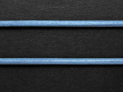 Kette - Ziegenleder - hellblau - ca. 100 cm - 1,2 mm