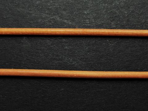 Kette - Ziegenleder - orange - ca. 100 cm - 1,2 mm