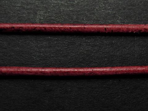 Kette - Ziegenleder - weinrot - ca. 100 cm - 1,2 mm