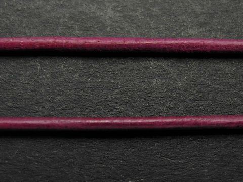 Kette - Ziegenleder - fuchsia - ca. 100 cm - 1,2 mm
