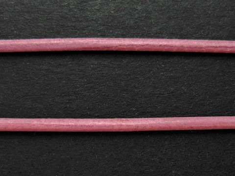Kette - Ziegenleder - rosa - ca. 100 cm - 1,2 mm