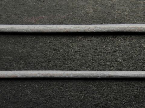 Kette - Ziegenleder - grau - ca. 100 cm - 1,2 mm
