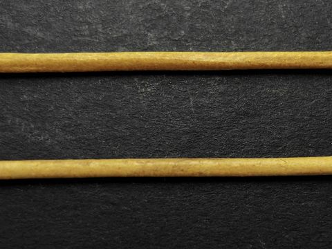 Kette - Ziegenleder - gelb - ca. 100 cm - 1,2 mm