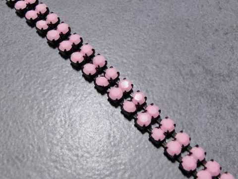 Strass Armband - modern - pink - Strassschmuck - 18 cm