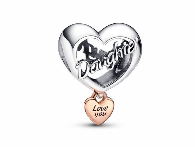 Pandora 782327C00 - Love You Daughter - Herz-Charm