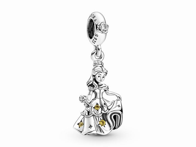 Pandora Charm Anhnger 790014C01 - Disney Die Schne und das Biest - Tanzender Belle - Sterling Silber - Kristall - Bunt