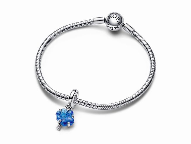 Pandora 792614C01 Blauer Murano-Glas Stammbaum Charm-Anhnger - Sterling Silber