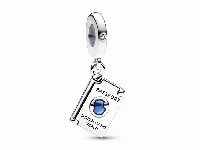 Pandora 792680C01 Aufklappbarer Reisepass Charm-Anhnger - Sterling Silber