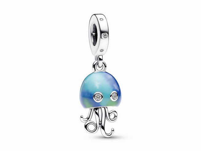 Pandora 792704C01 Farbwechselnde Qualle Charm-Anhnger - Sterling Silber