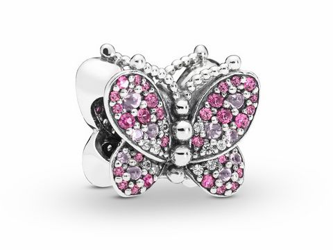 Pandora 797882NCCMX Dazzling Pink Butterfly - Schmetterling - Charm