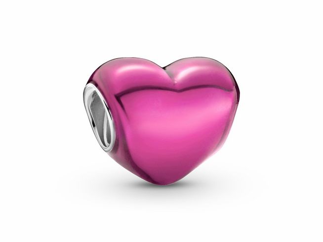 Pandora rosa Herz Charm - 799291C03 - Silber - Emaille - Pink