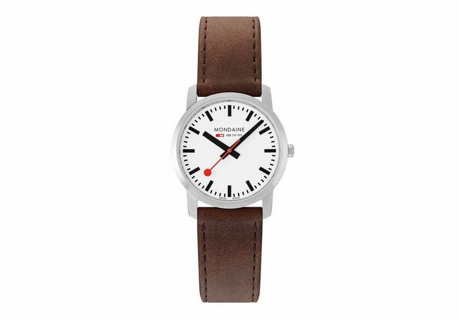 Mondaine Uhr Simply Elegant - A400.30351.12SBG - 36 mm - Ziffernblatt Weiss