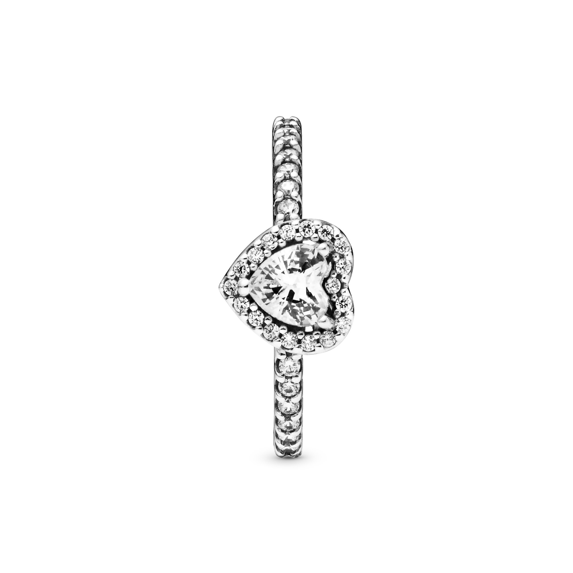 Pandora Heart - Herz Sterling Silber Ring mit Zirkonia – Ansicht 2
