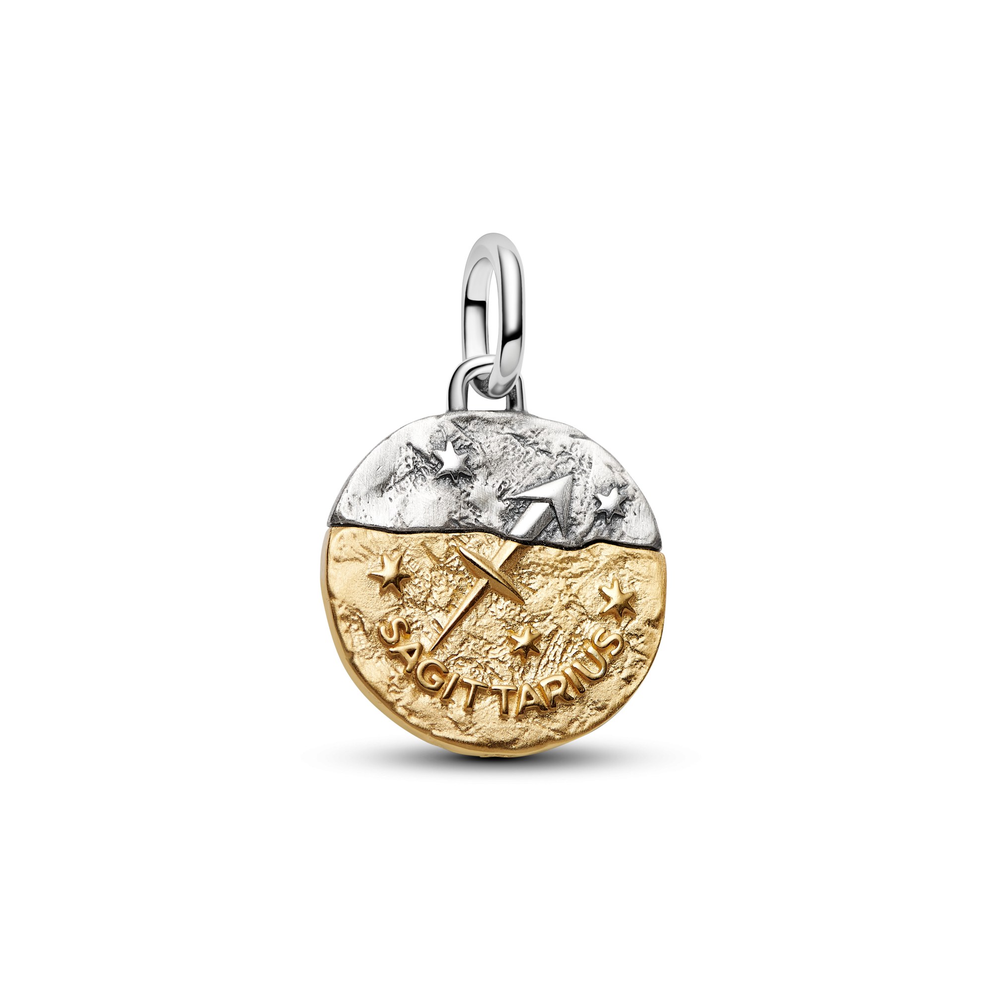 Pandora ME - Sternzeichen Schütze - Charm - Sterling Silber & Gelbgold Vergoldung - 16 mm – Ansicht 2
