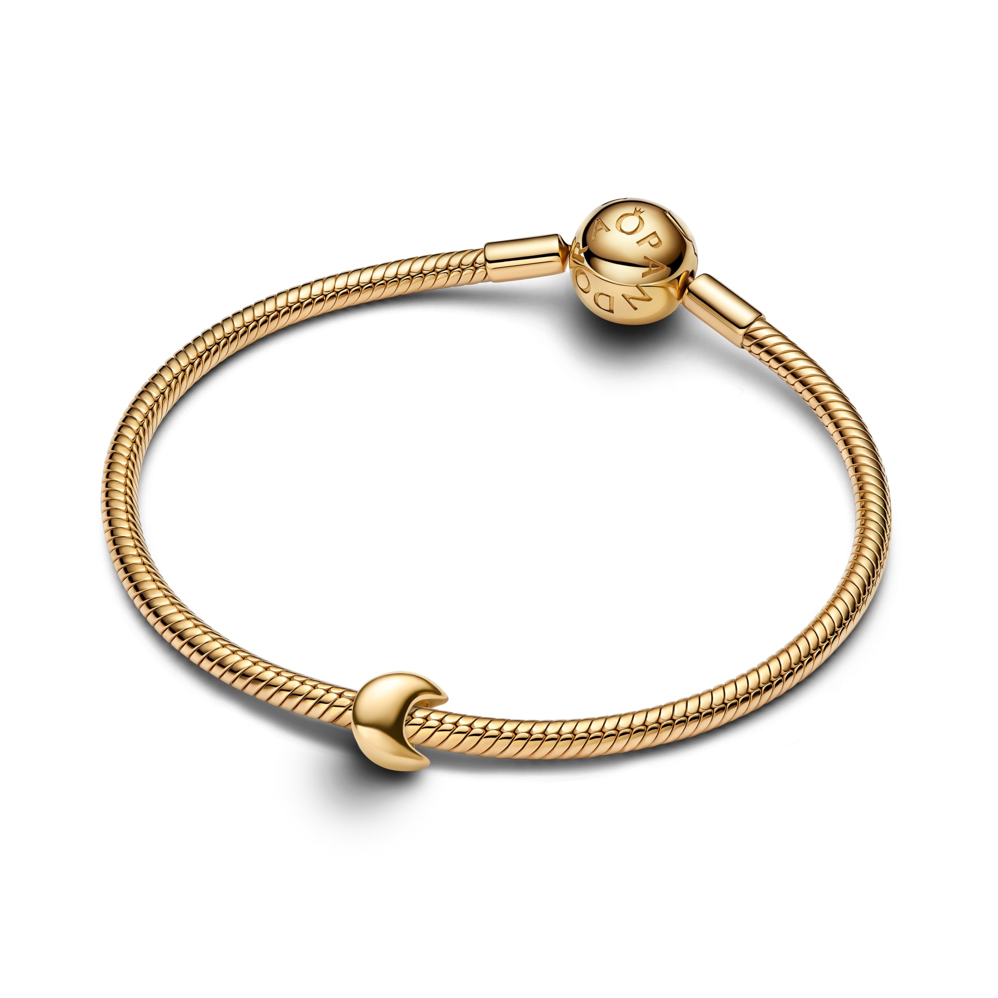 Pandora Mond Mini - Charm - Gelbgold Vergoldung – Ansicht 2