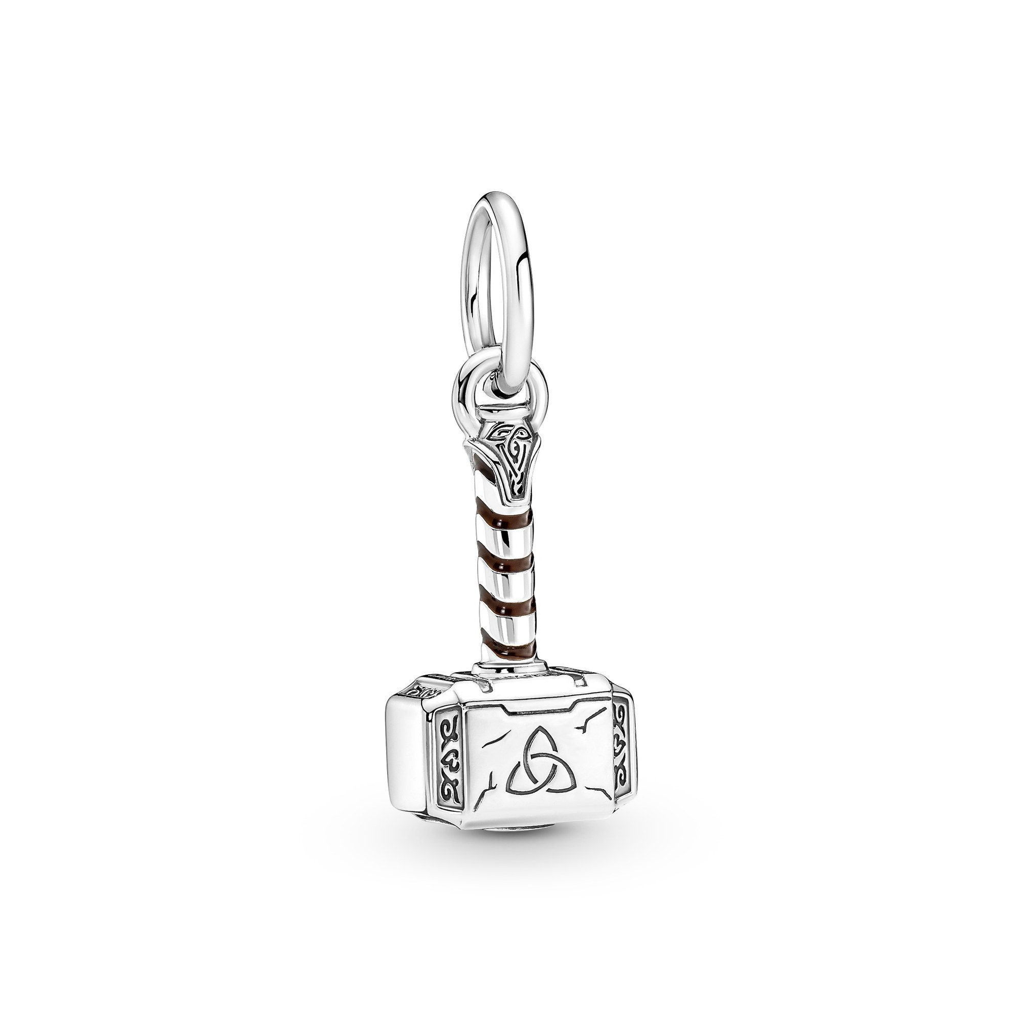 Pandora Marvel The Avengers Thor's Hammer Charm beweglich - Silber - Emaille
