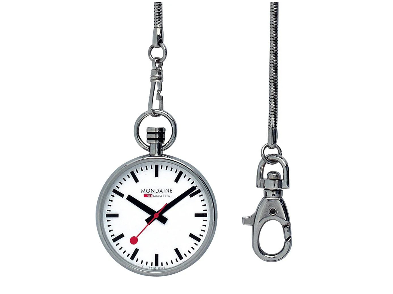 Mondaine Taschenuhr A660.30316.11SBB - Edelstahl poliert