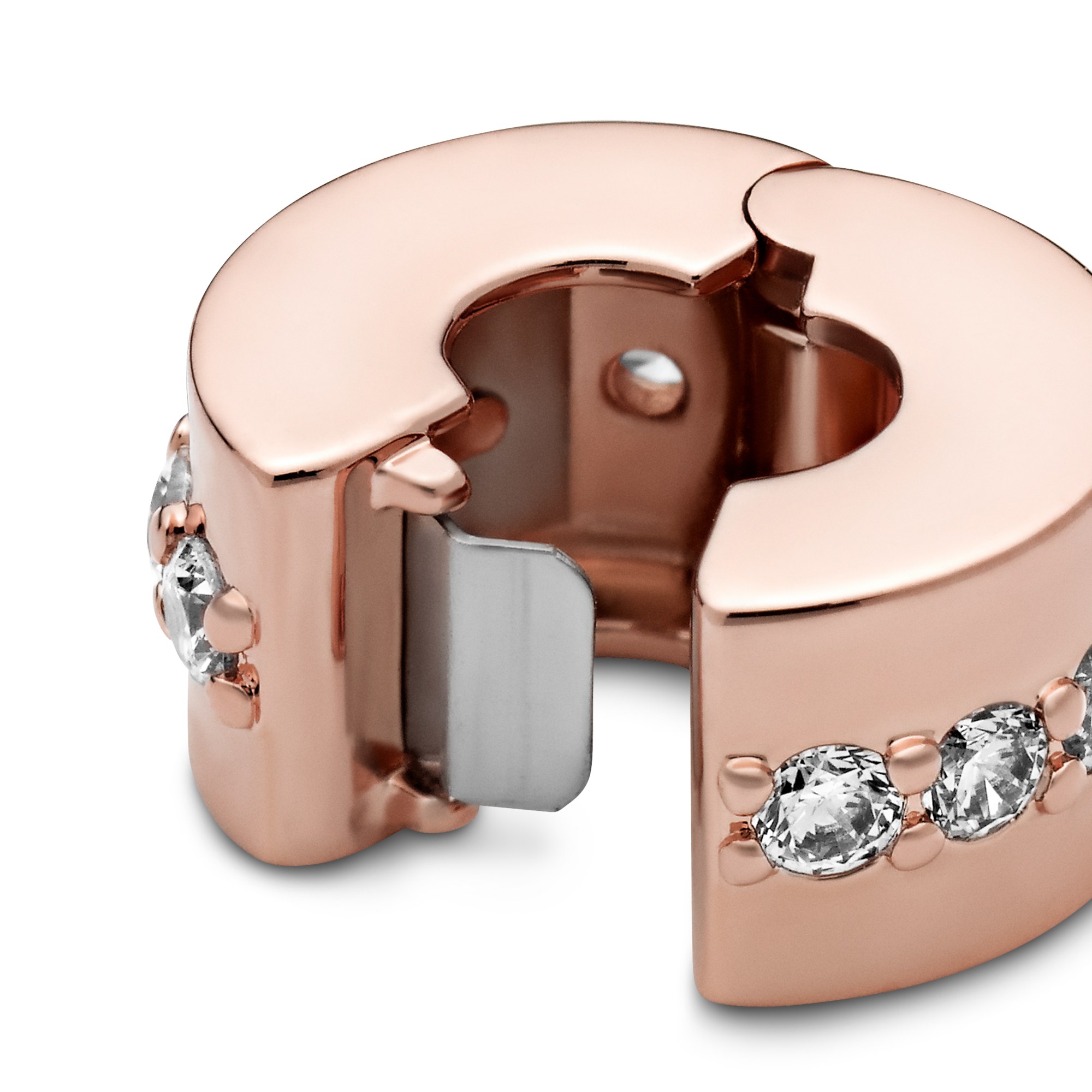 PANDORA Glänzendes Band - Clip Charm - PANDORA Rose – Ansicht 5