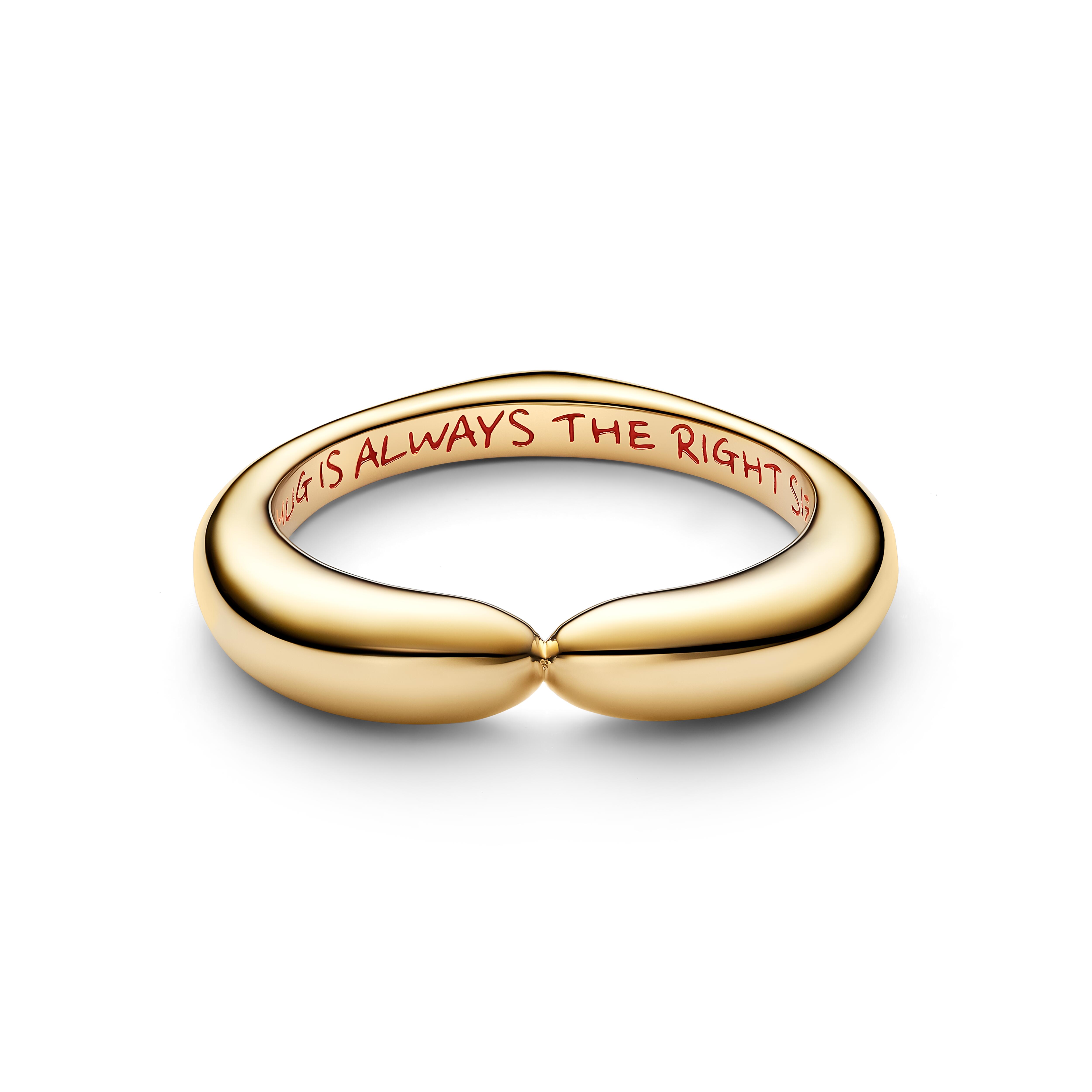 Pandora Disney - Ring Winnie Puuh Umarmung - Gelbgold Vergoldung – Ansicht 2