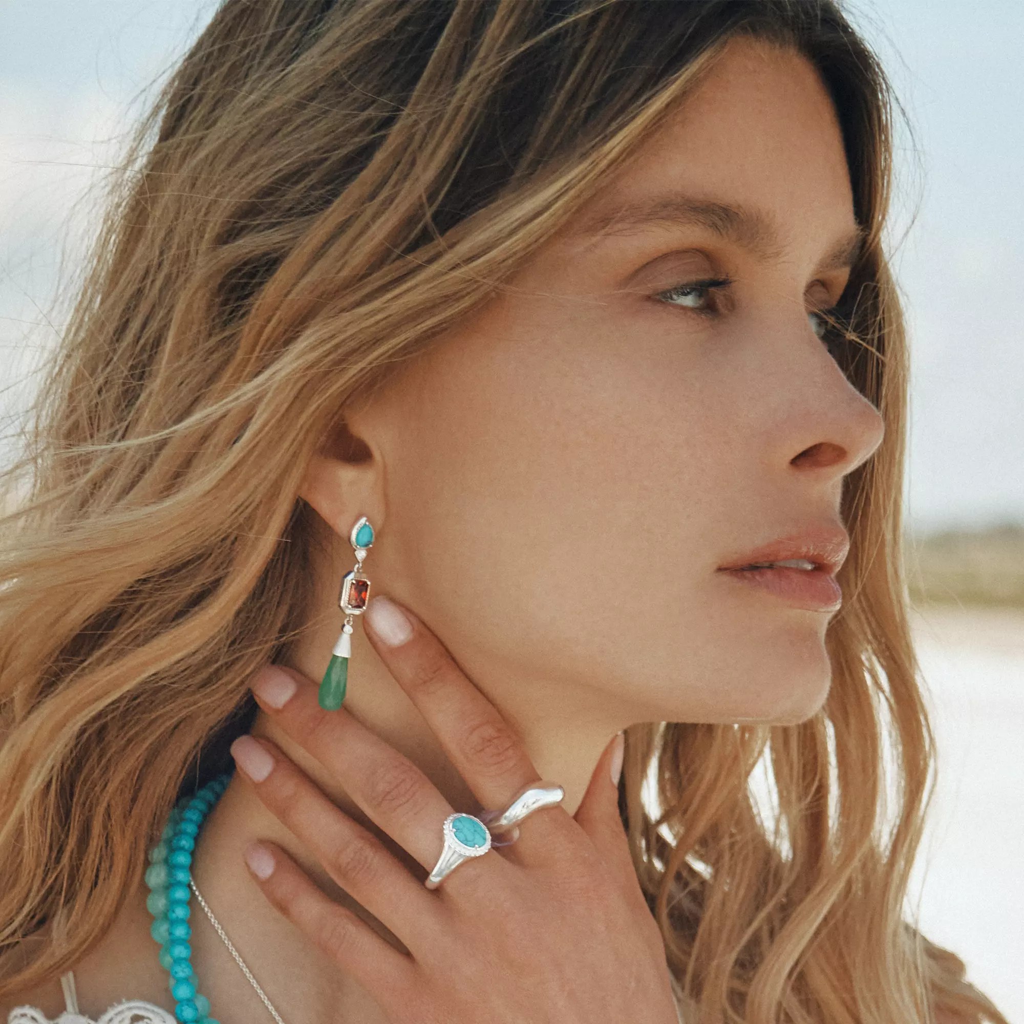 Thomas Sabo Ohrringe bunte Steine ELYNDRA Silber – Zirkonia – Ansicht 5