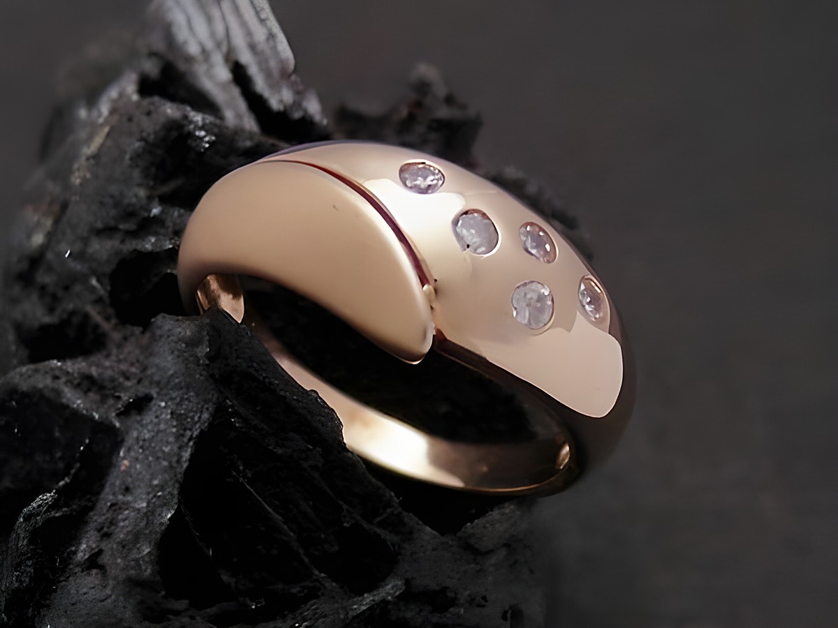 Gold Ring unwiderstehlich Gold 585 Zirkonia Goldring Gr. 57 Hersteller Juwelier Harnisch bis Gr. 58 18,5 der ring hat eine elegante form mit funkelnden zirkonia steinen. – Ansicht 2