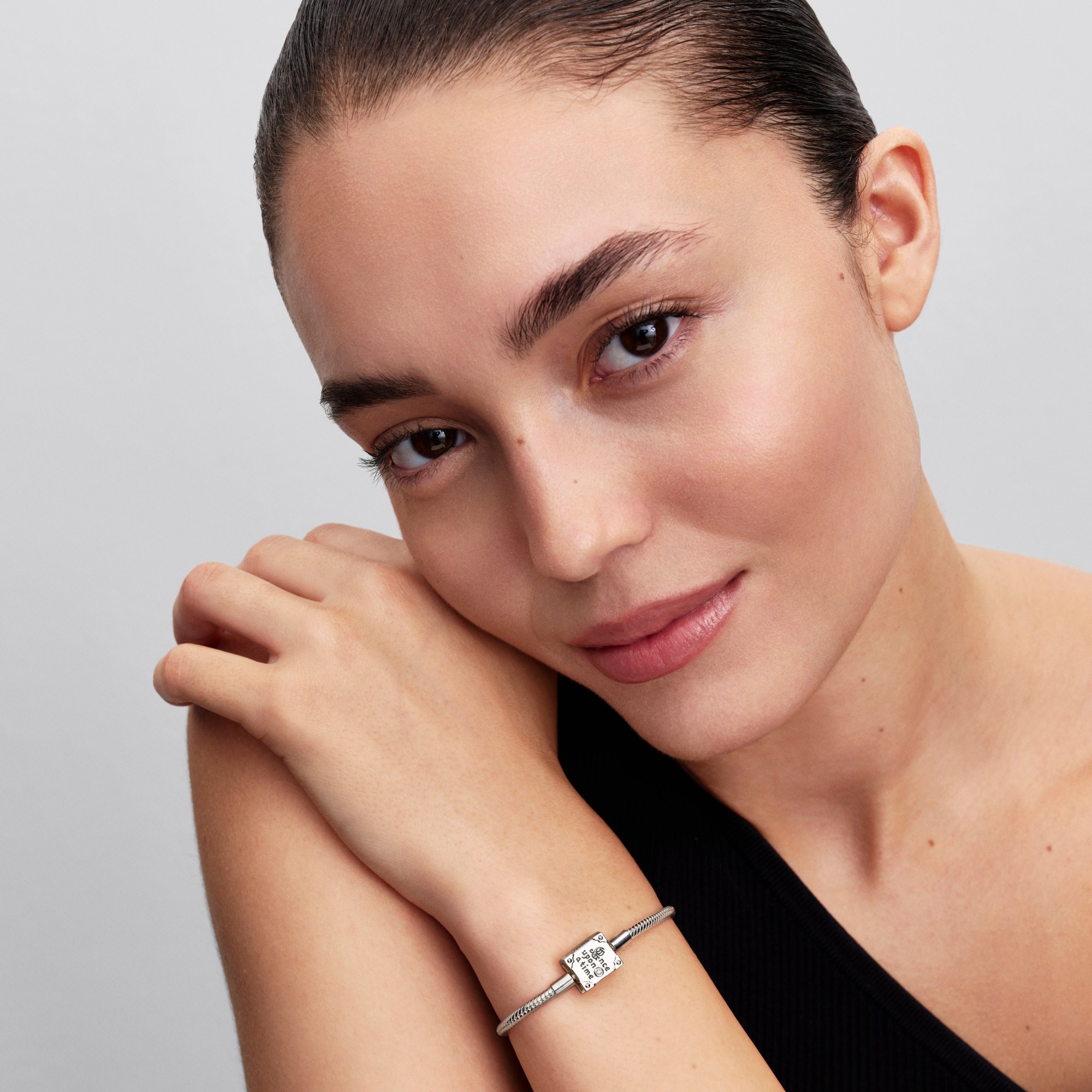 Pandora Disney Geschichtsbuch Armband - Silber & Gelbgold Vergoldung - Lab-Grown Diamant – Ansicht 4