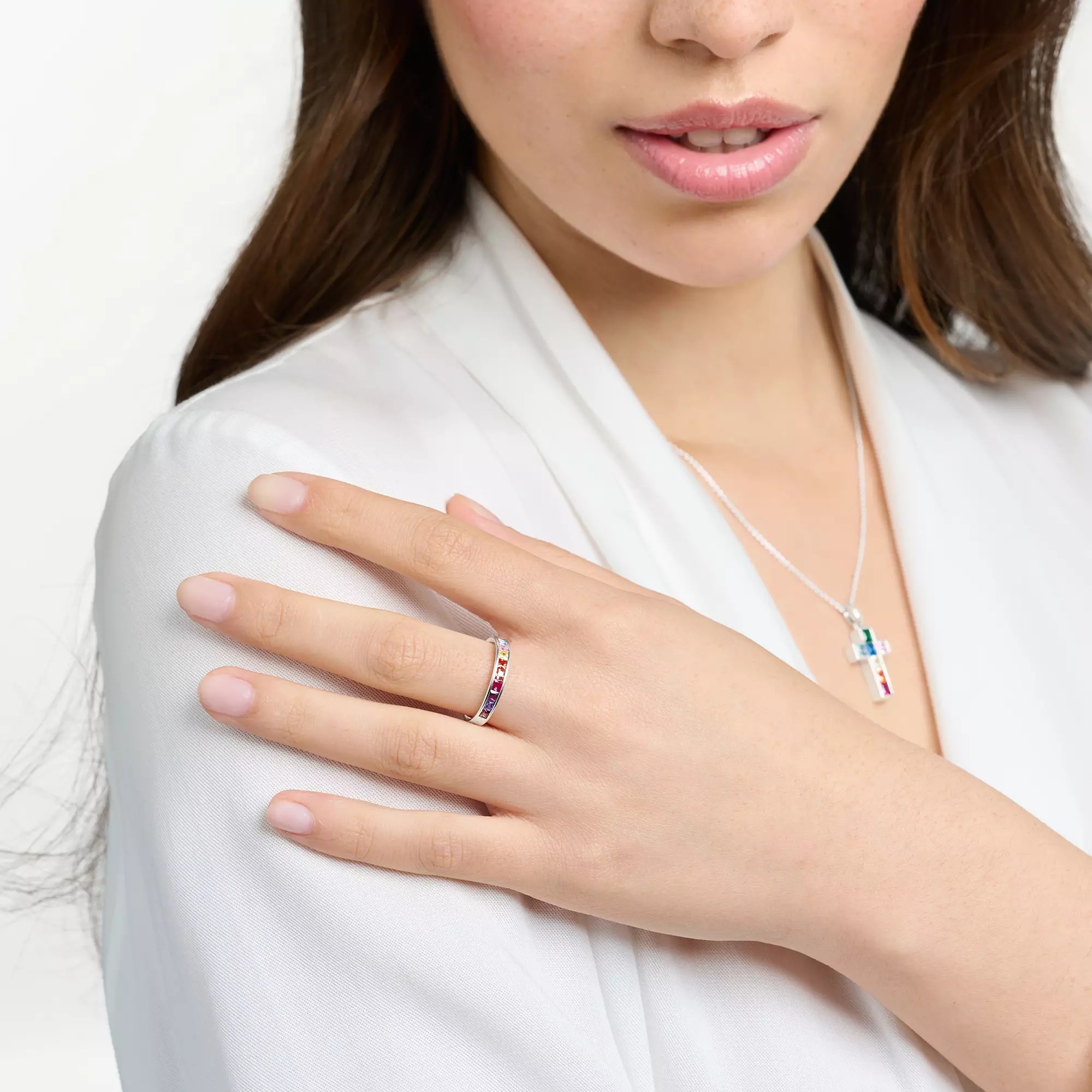 Thomas Sabo Ring - Sterling Silber - Rainbow - Regenbogen – Ansicht 2