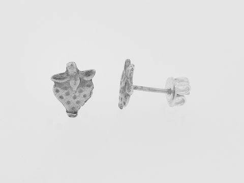Erdbeere 925 Sterling Silber Ohrringe in Form einer Erdbeere, süß und als Stecker gestaltet, Hersteller Juwelier Harnisch, Ohrstecker ohne Stein.