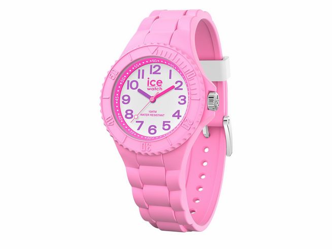 ICE Watch ICE Hero in Pink Beauty, extra small, mit pinkem Silikonarmband und Zifferblatt in ähnlichem Farbton, zeigt große Zahlen für gute Lesbarkeit und ist wasserdicht bis 10 ATM.