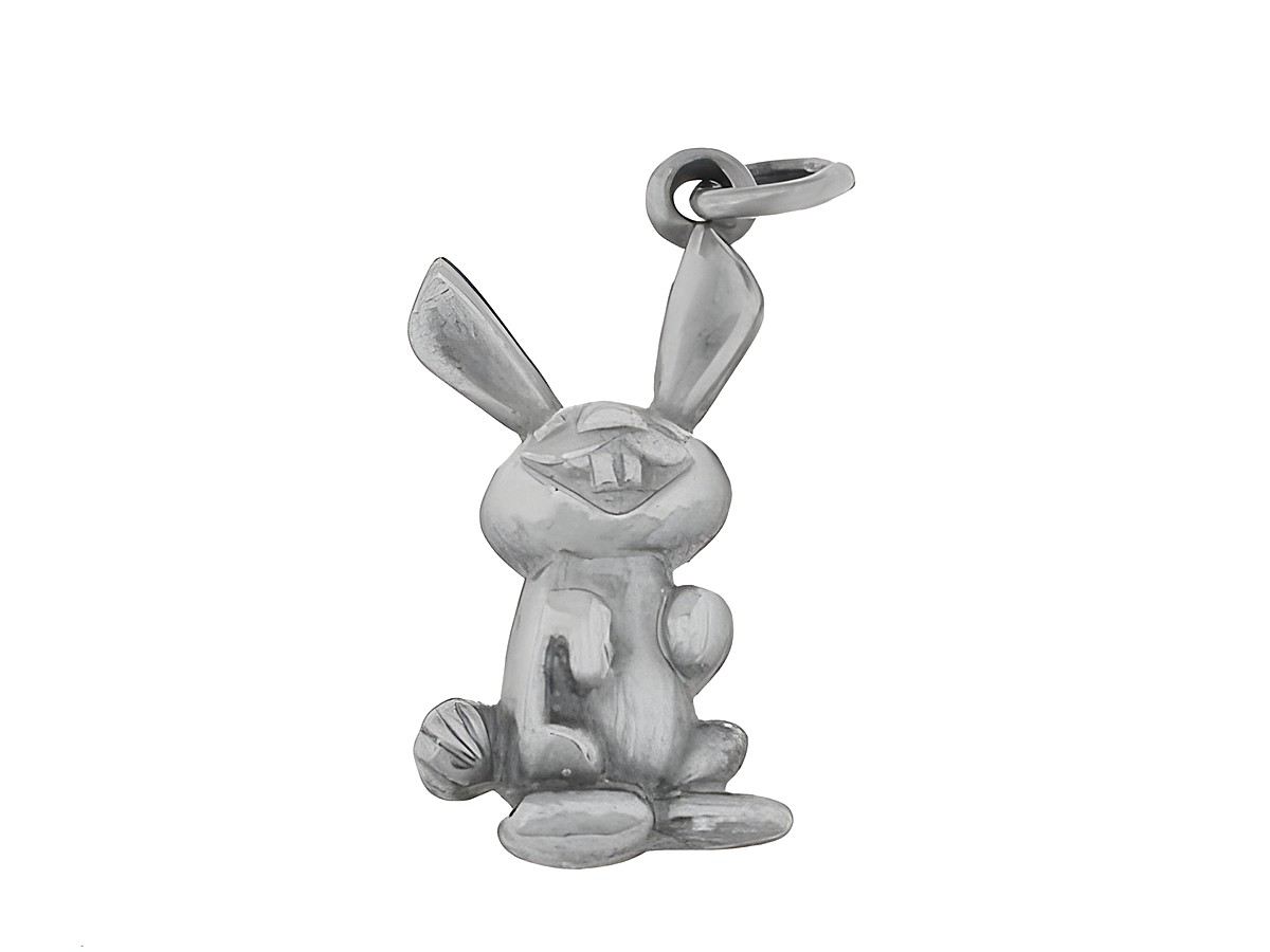 Hase Kaninchen Anhänger aus echtem Silber, ca. 2 cm groß, niedliches tierisches Design von Juwelier Harnisch, ideal für Tierliebhaber, elegant und verspielt.