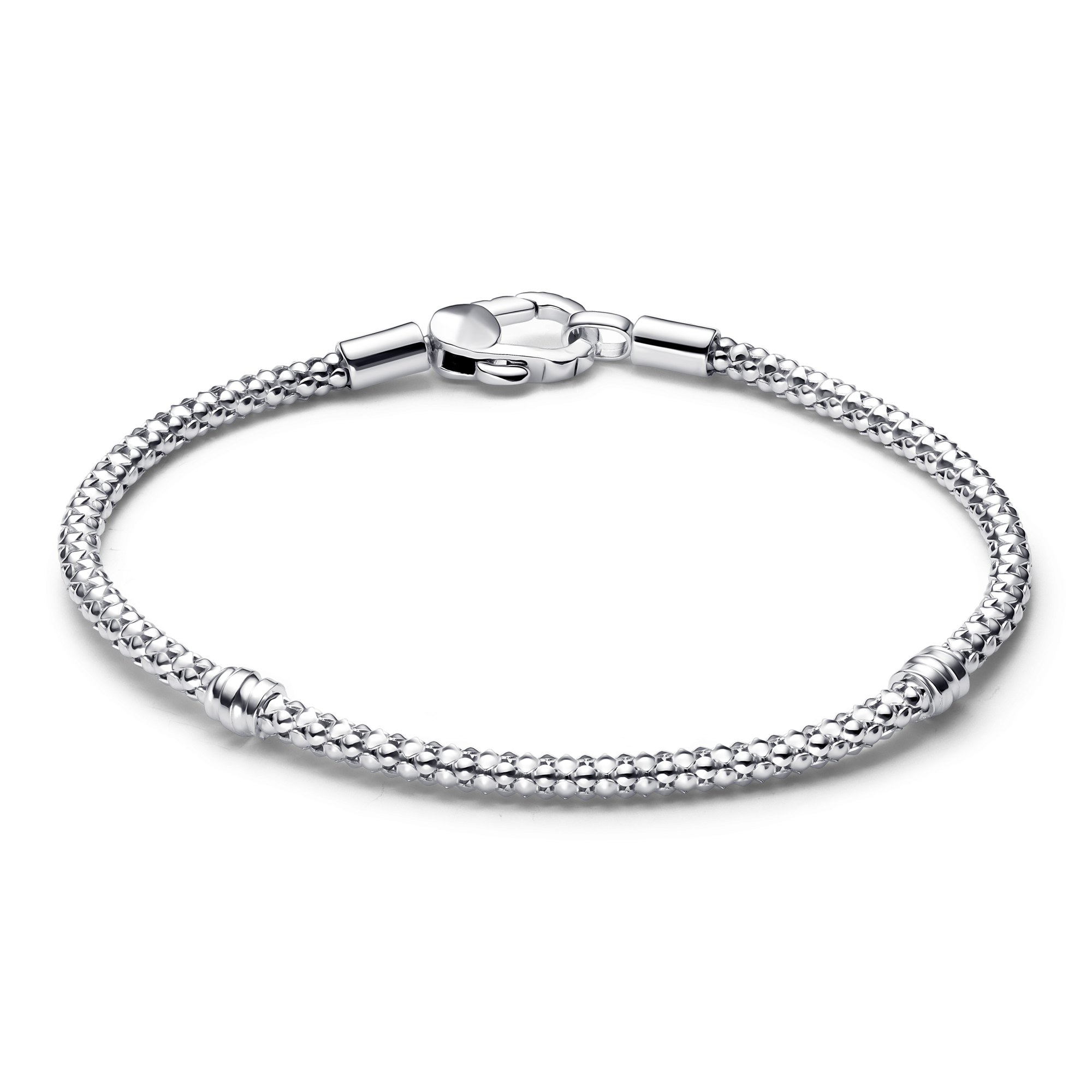 Pandora Silberarmband Nieten Karabinerverschluss – Ansicht 2