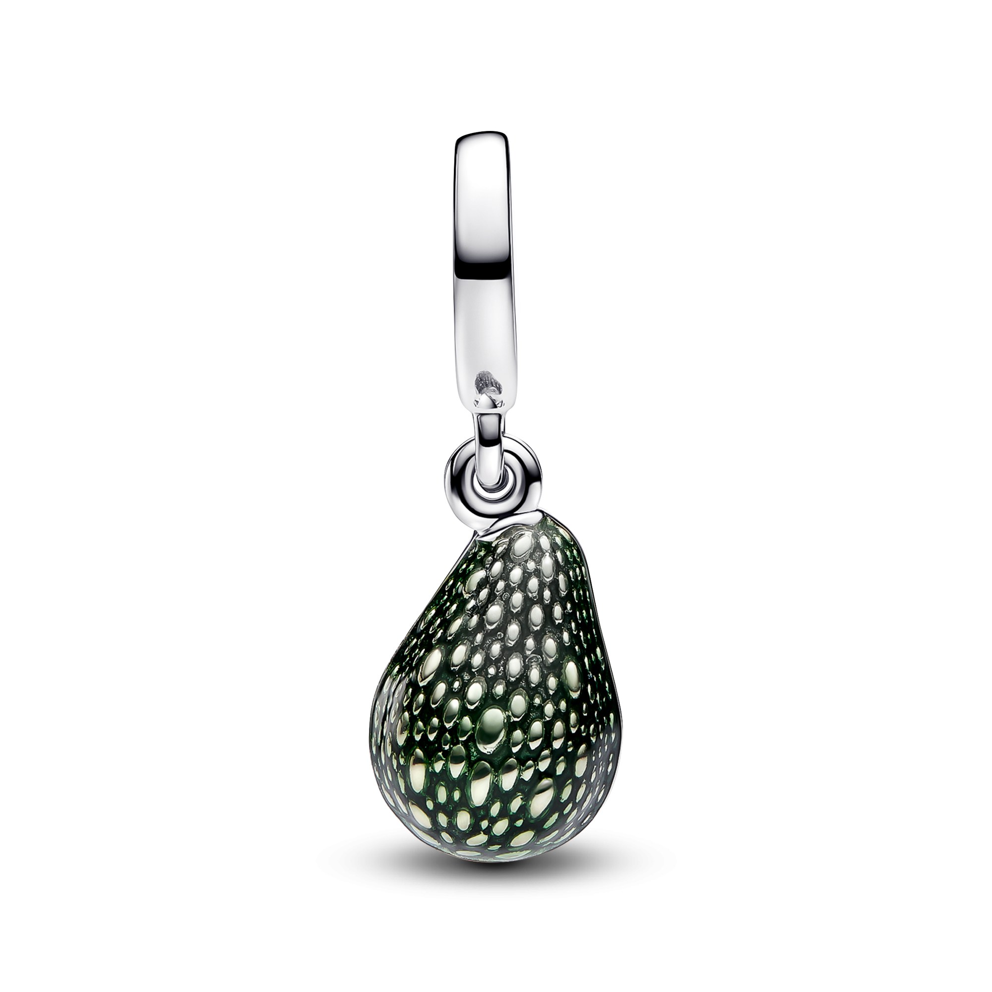 Pandora Avocado Charm - Sterling Silber & Gelbgold vergoldet - Emaille – Ansicht 3