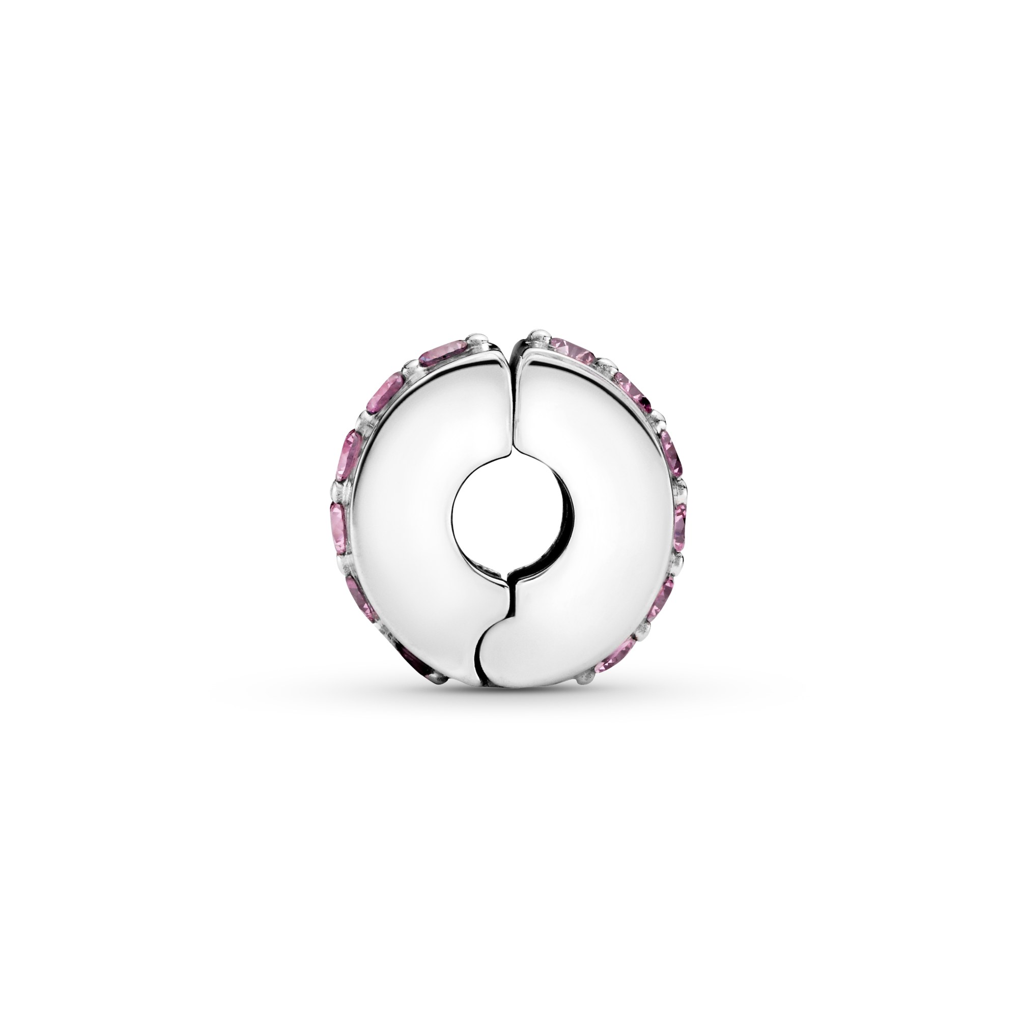 PANDORA Pink Shining Path - Rosa leuchtender Pfad - Clip Charm – Ansicht 4