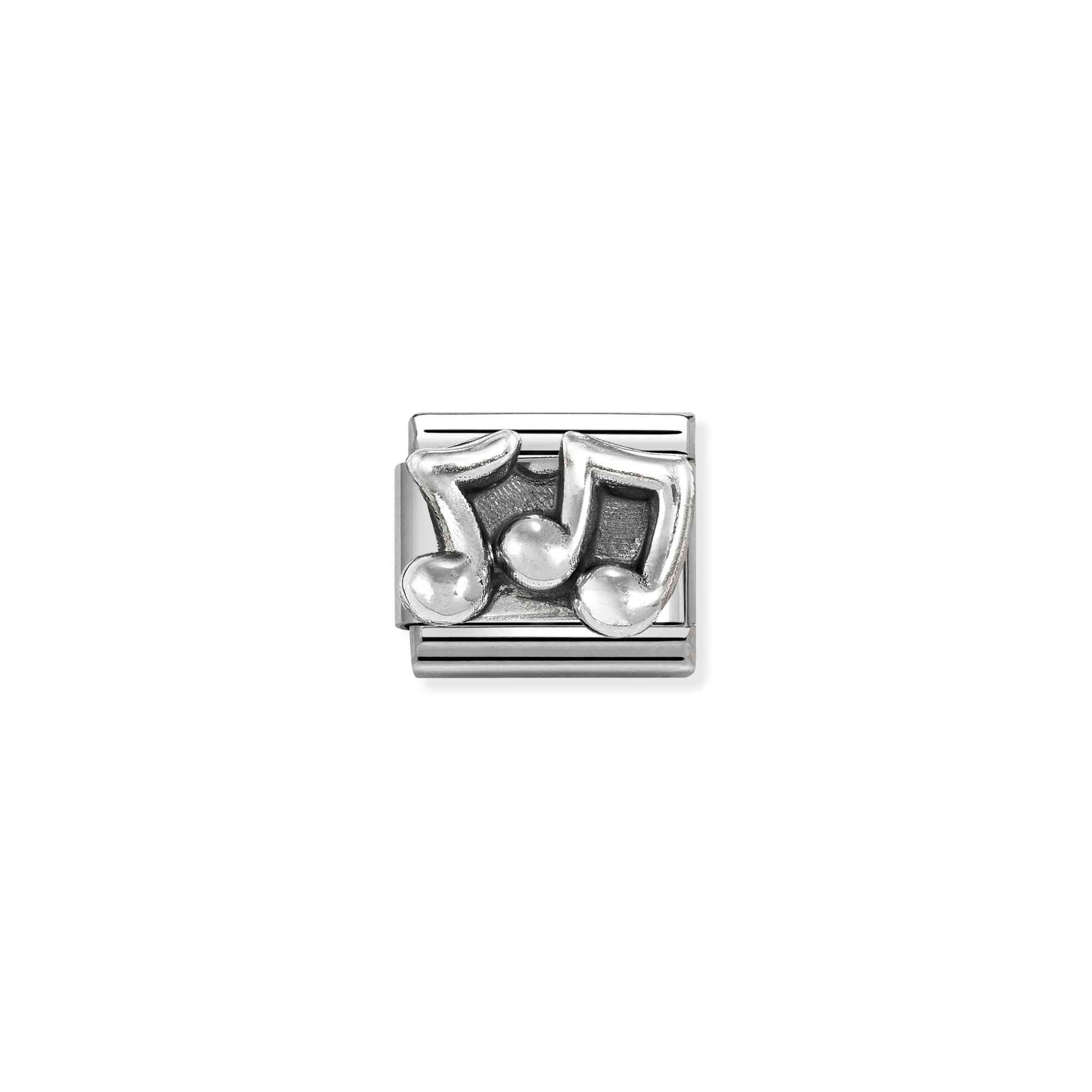 Nomination CLASSIC Element - oxidiertes Sterling Silber - Noten – Ansicht 2