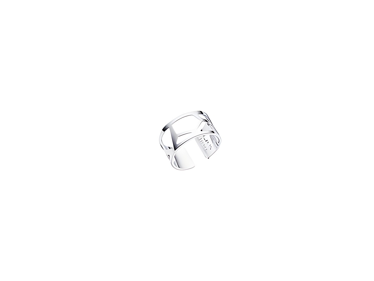 Silberner Ring von Les Georgettes aus der Serie Les Essentielles in der Größe 56-58 mit einem designorientierten Element und einer Breite von 12 mm. Ideal für moderne Schmuckliebhaber.