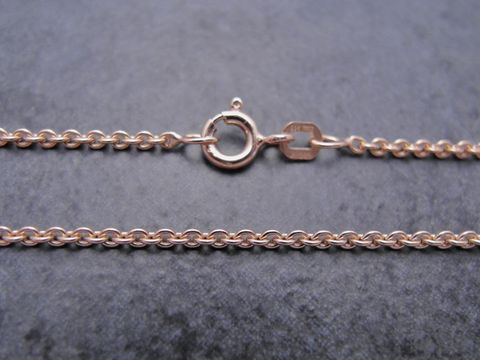 45 cm Rundanker Silber Kette in Roségold Goldauflage mit 2 mm Durchmesser von Hersteller Juwelier Harnisch, elegant und zeitlos, ideal für jeden Anlass.