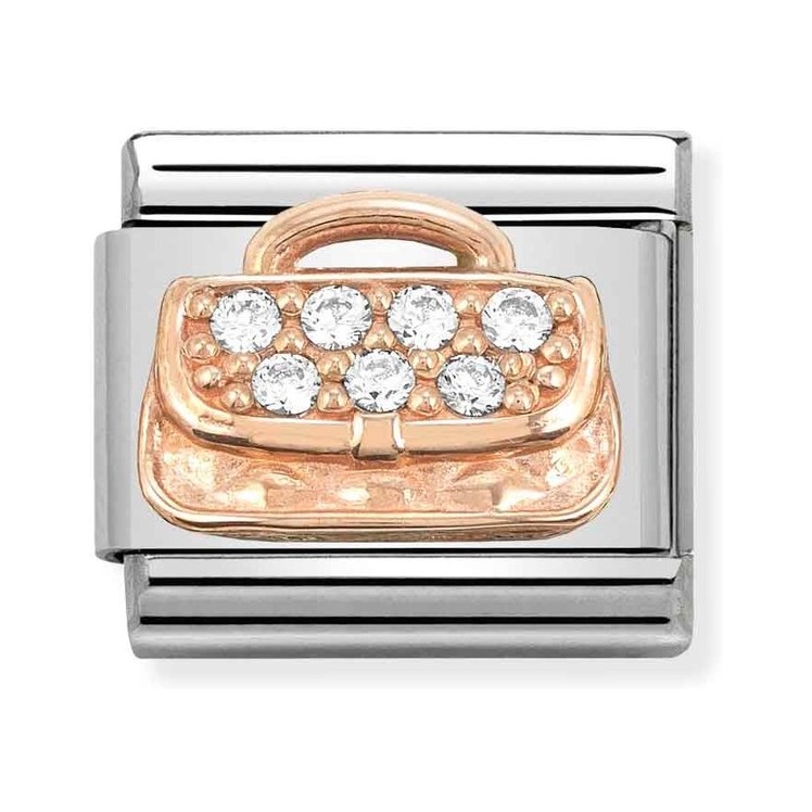 Nomination Classic Roségold Zirkonia - Handtasche