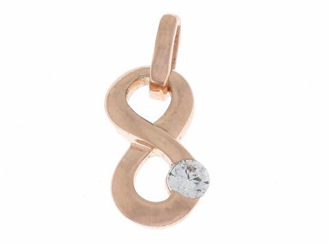Anhänger Unendlichkeit aus Silber mit Zirkonia, symbolisiert Ewigkeit und zeitlose Liebe, Hersteller Juwelier Harnisch, elegantes und bedeutungsvolles Design.