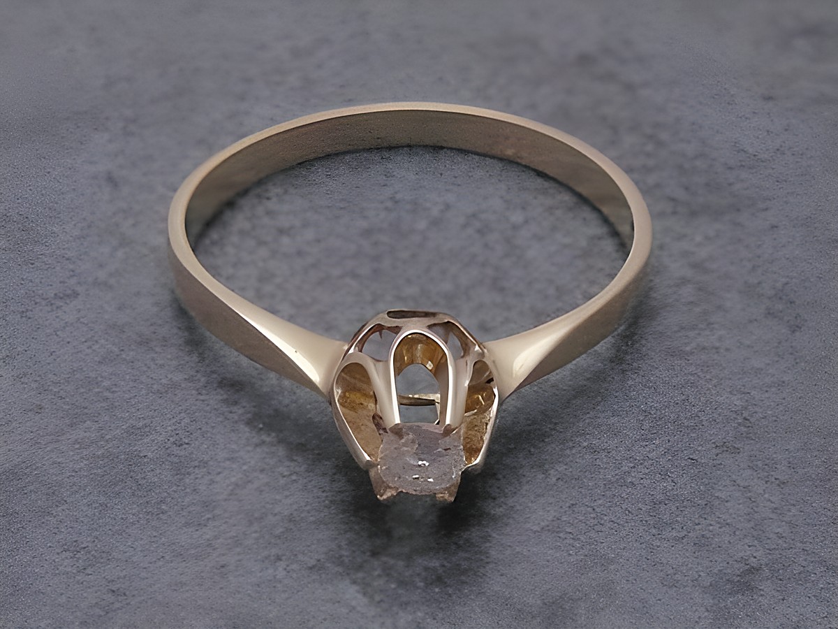 Gold Ring atemberaubend Gold 585 Brillant Goldring Gr. 52,5 Hersteller Juwelier Harnisch bis Gr. 54 17,5. – Ansicht 2