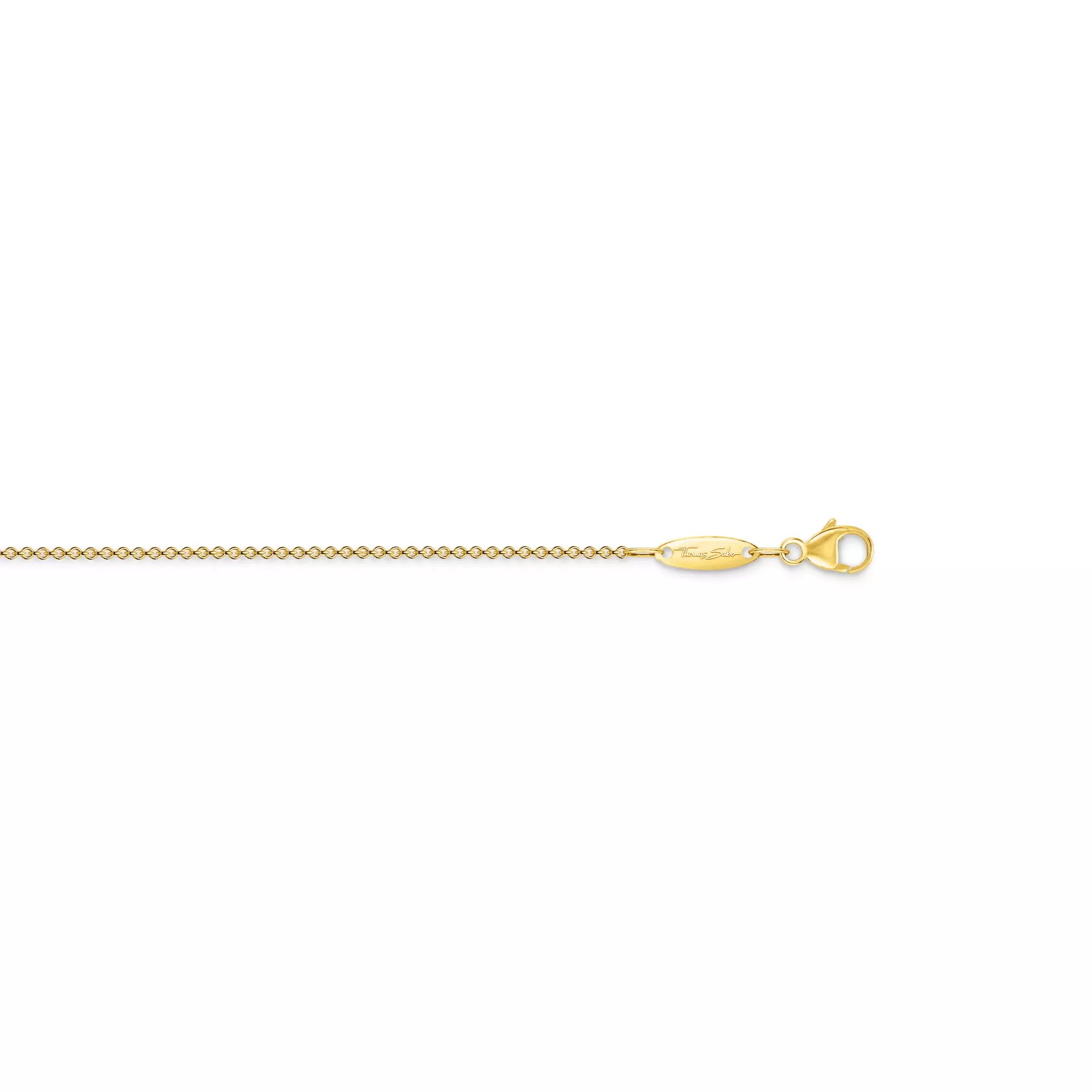 Thomas Sabo Kette - Feine Ankerkette - Silber Gelbgold verg. - 38 bis 42 cm – Ansicht 2