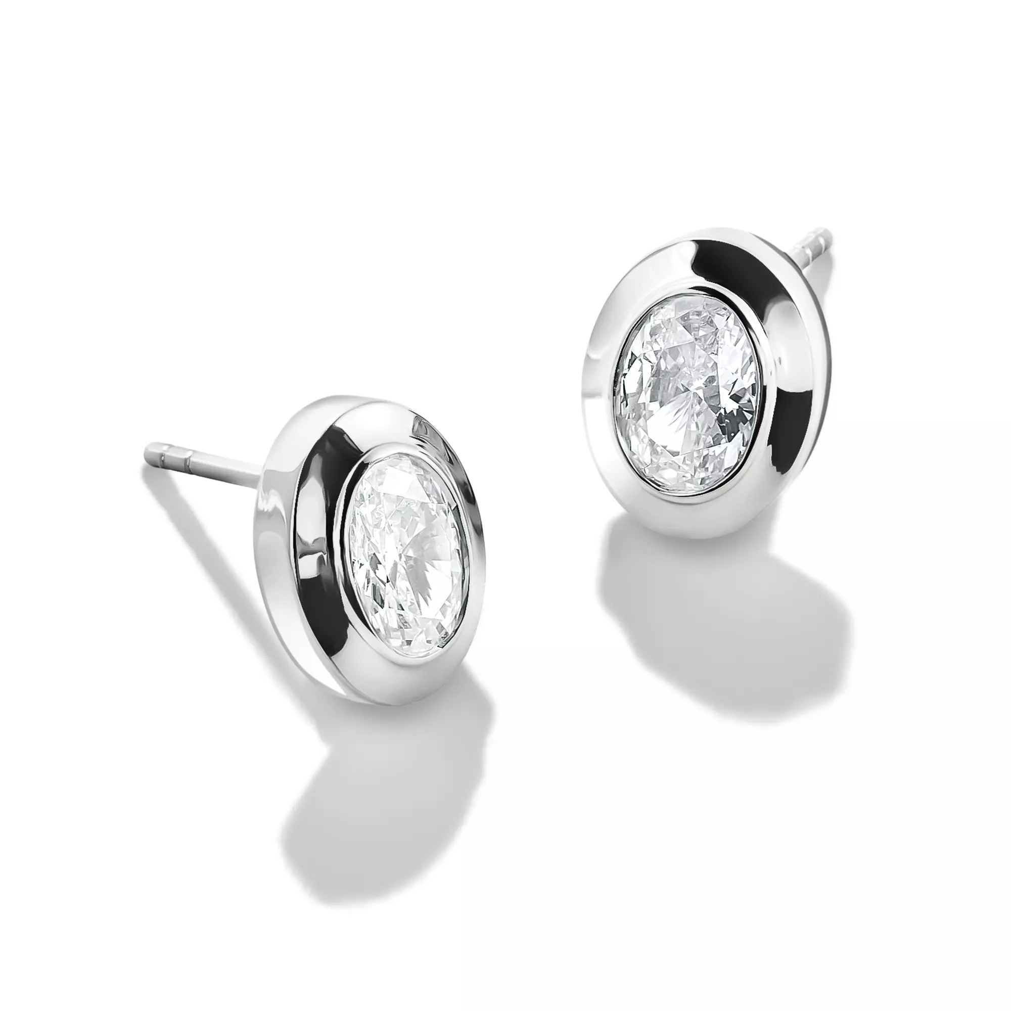 Thomas Sabo Bold Elegance Ohrstecker - Sterling Silber & Zirkonia - Weiß – Ansicht 2