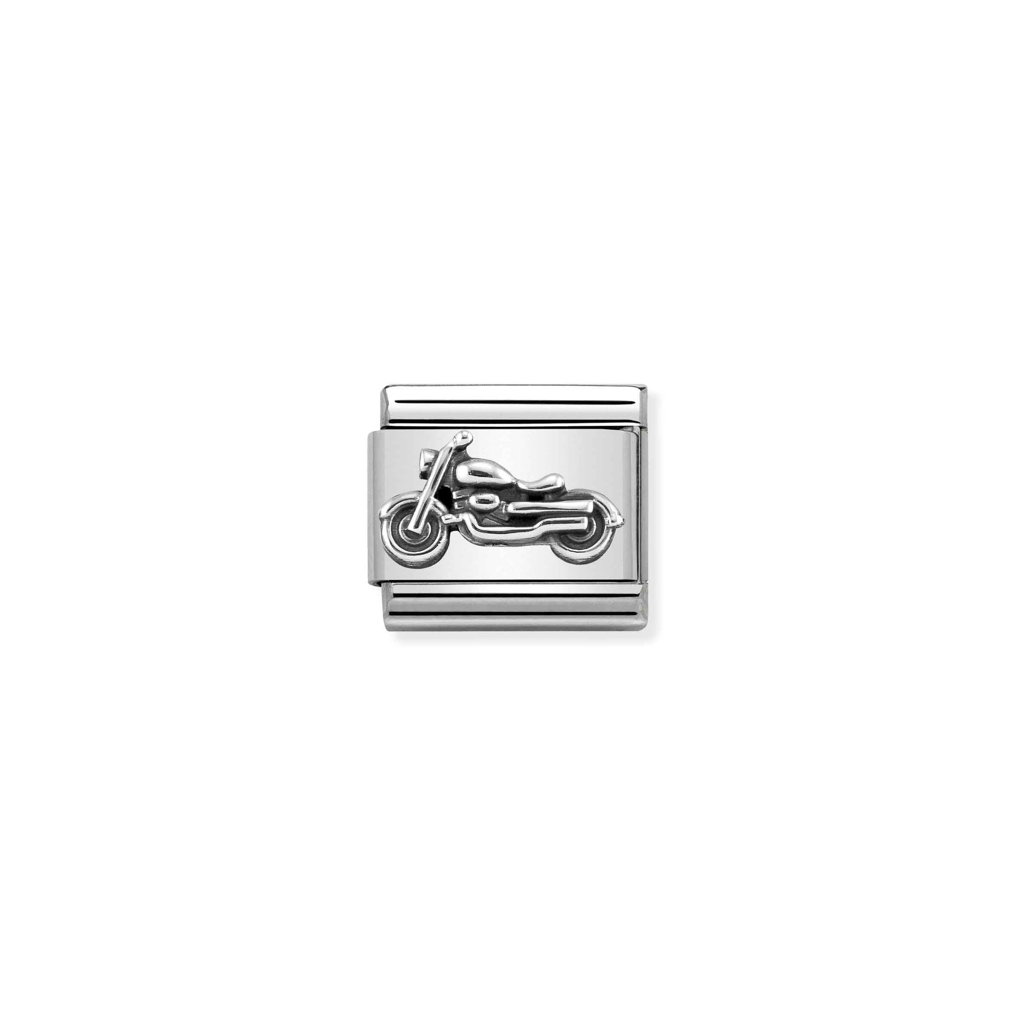 Nomination Composable Classic Charm Motorrad Vintage - Edelstahl, Sterling Silber